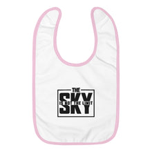 Load image into Gallery viewer, Embroidered Sky Block Baby Bib