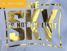 Load image into Gallery viewer, Gold Foil Sky Block Tee - Black+
