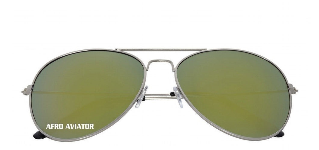 Afro Aviator Sunglasses with Case