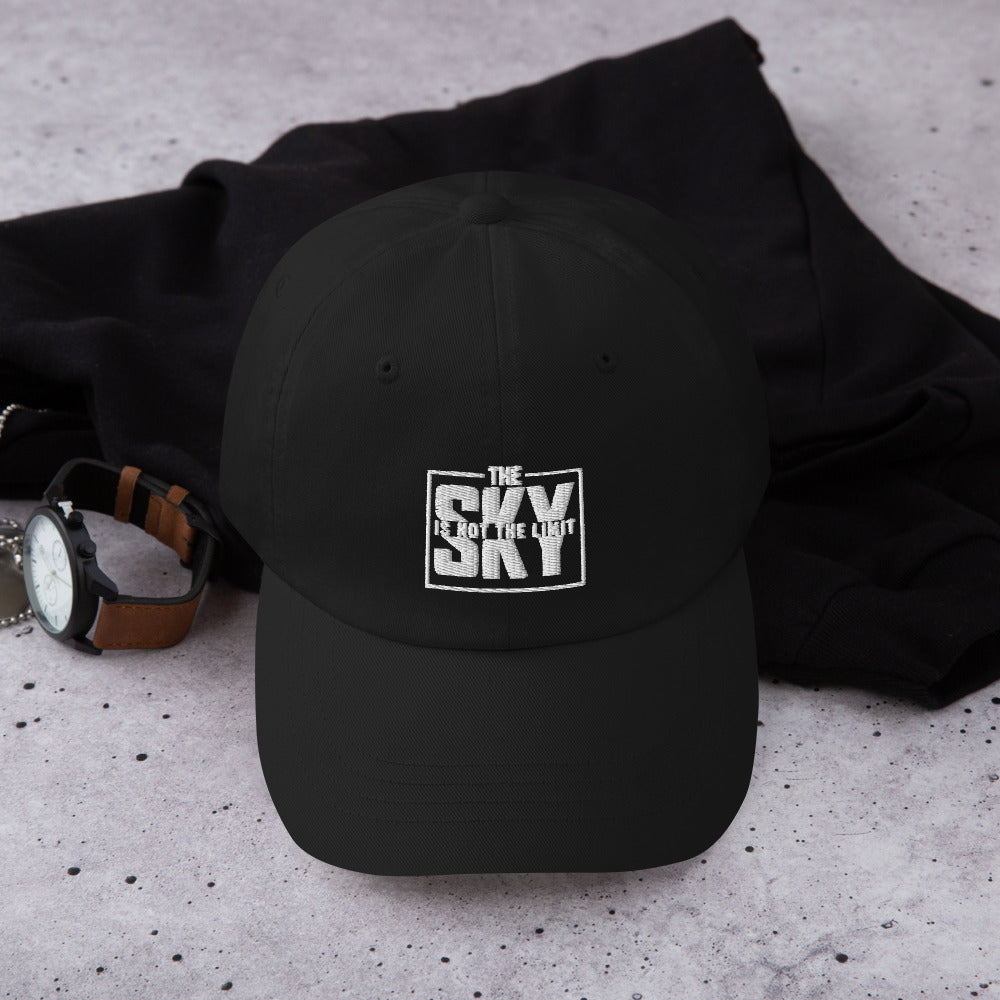 Sky Block Dad Hat - Pink+