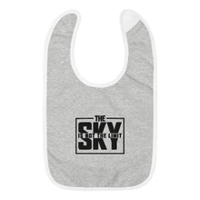 Load image into Gallery viewer, Embroidered Sky Block Baby Bib
