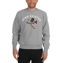 Load image into Gallery viewer, AFRO AVIATOR Champion Sweatshirt - Gray+
