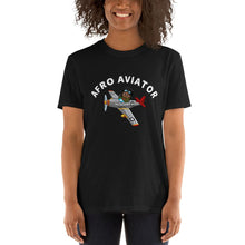 Load image into Gallery viewer, The AFRO AVIATOR Tee - Black+
