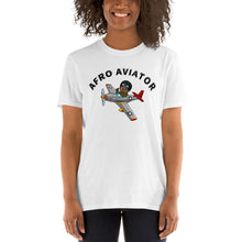 Load image into Gallery viewer, The AFRO AVIATOR Tee - Black+
