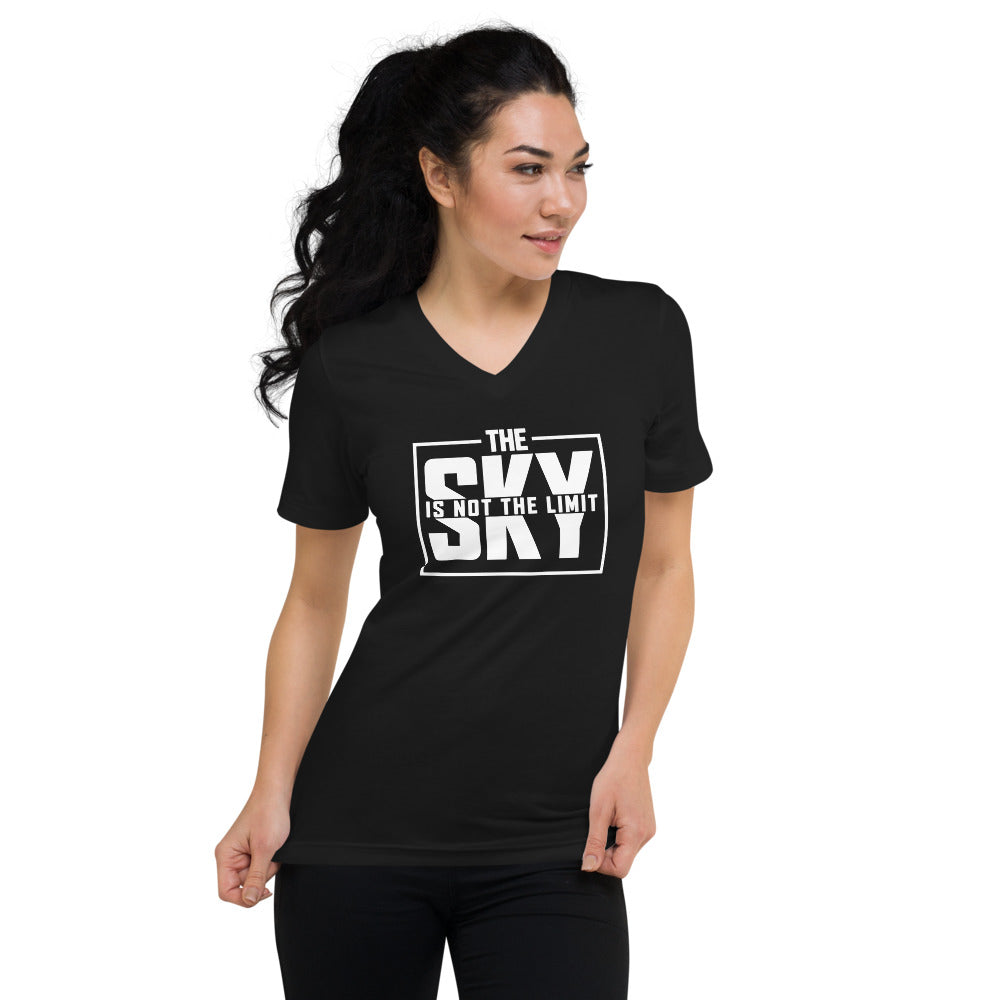 Sky Block V-Neck - Black