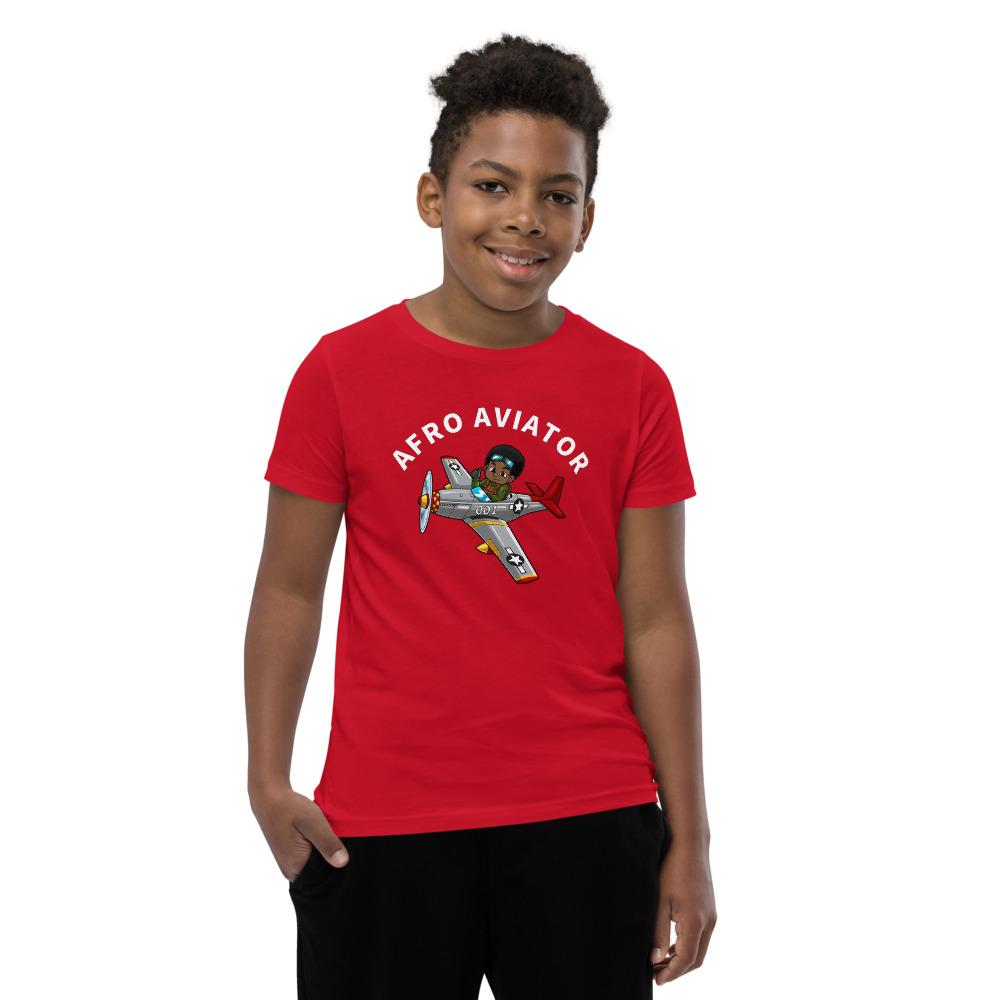 Kids' AFRO AVIATOR TEE - Red+